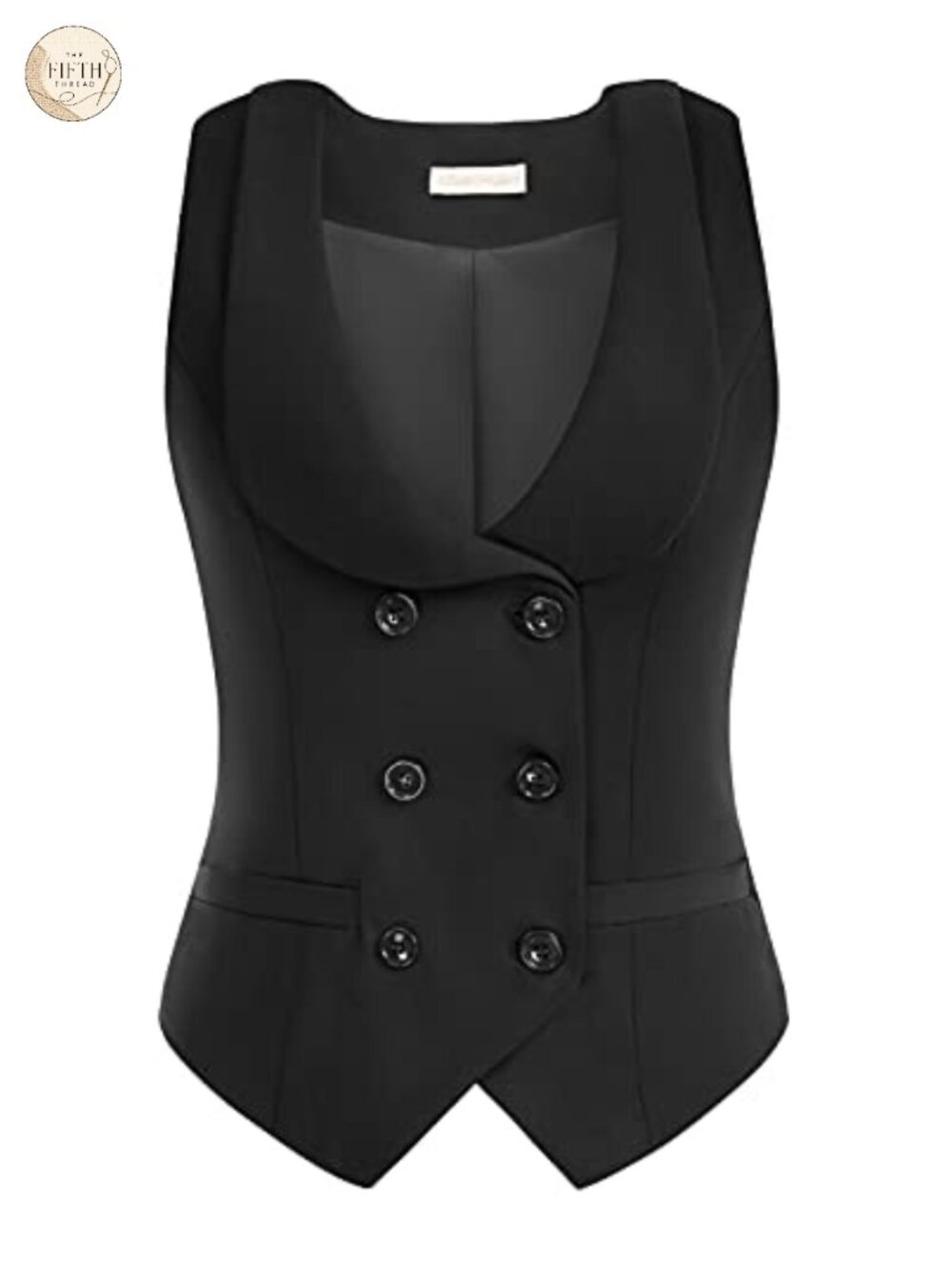 Vintage Double Breasted Waistcoat Lapel Collar Vest Slim Fit